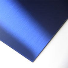 304 201 Hairline Etched PVD Coated Gold / Black /Blue Decorative Stainless Steel Sheet Plate Price